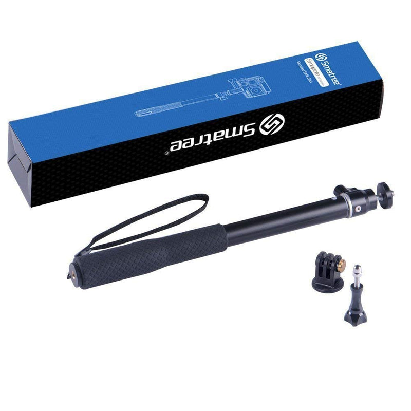 [AUSTRALIA] - Smatree Extendable Aluminum Selfie Stick/Monopod Compatible for GoPro Max/Hero 9/8/7/6/5/4/3+/GOPRO Hero(2018)/AKASO GeekPro SJCAM SJ4000 SJ5000 Xiaomi Yi Camera Action Camera 