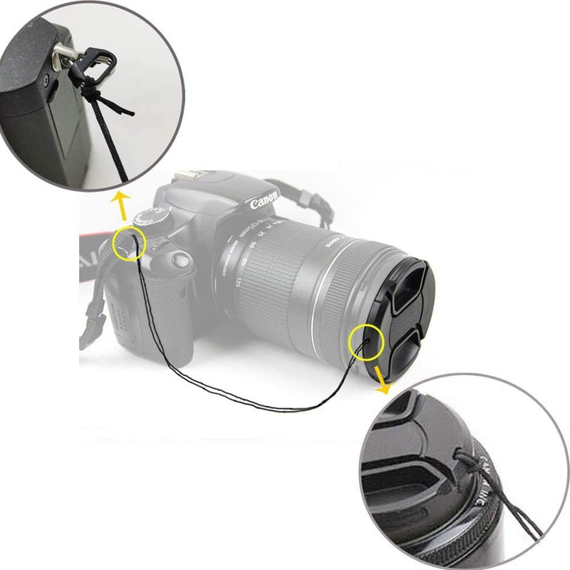 em10 Lens Cap for Olympus e-m10 iv e-pl7 w/ m.zuiko 14-42mm Lens, Compatible for Panasonic LUMIX G 12-32mm Lens [2-Pack]