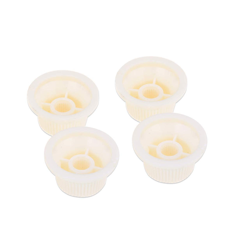 Musiclily Pro Imperial Inch Size Tone Control Knobs for USA Made Strat Style Electric Guitar, Aged White (Set of 4)