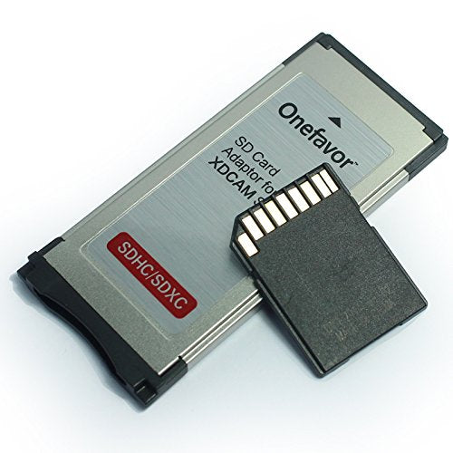 Onefavor SXS Memory Card Adaptor SD SDHC SDXC Card into SXS Adapter for Sony EX1R EX280