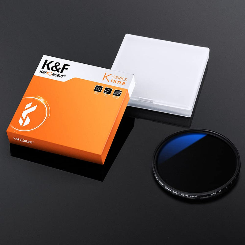 K&F Concept 72mm Variable Neutral Density Filter ND2 to ND400(9 Stop) Fader Adjustable ND Lens Filter, Ultra-Slim/Multi Coated for Camera Lens