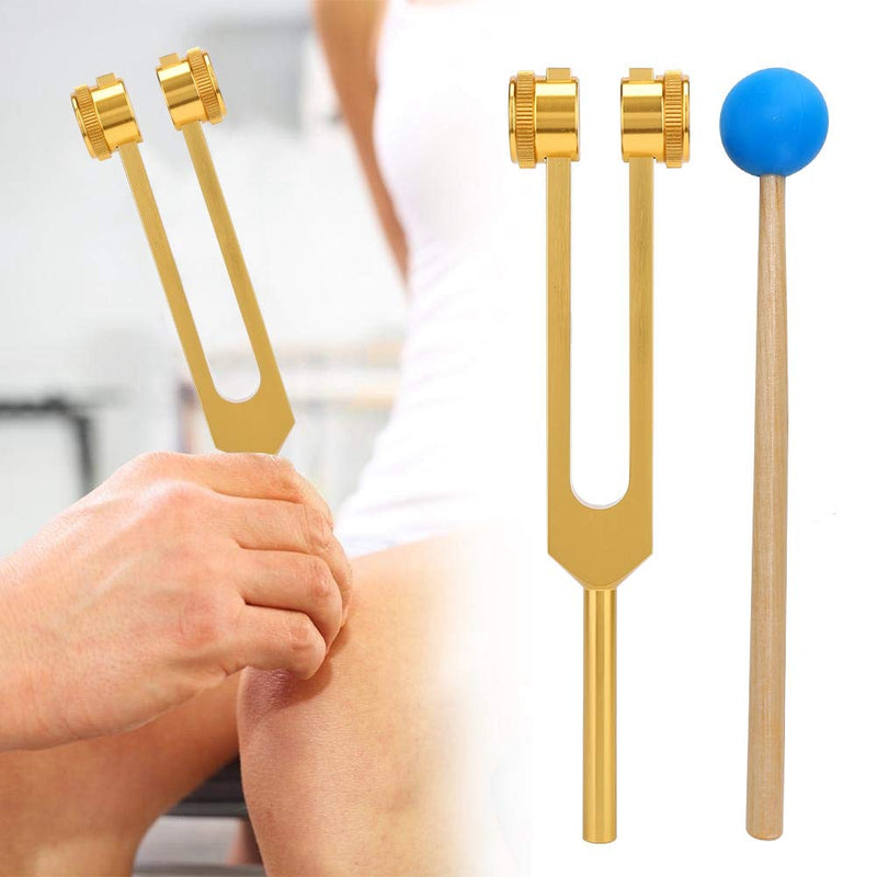 Yinhing Tuning Fork,32HZ Aluminum Alloy Tuning Fork with Hammer and Soft Storage Bag, Care Tool for Release Pressure