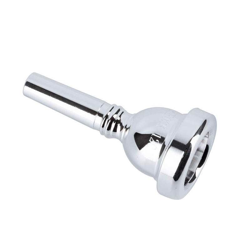 EastRock Trombone Mouthpiece,Silver Plated Trombone Mouthpiece 12C,Gift for Trombone Players JDTM-12C