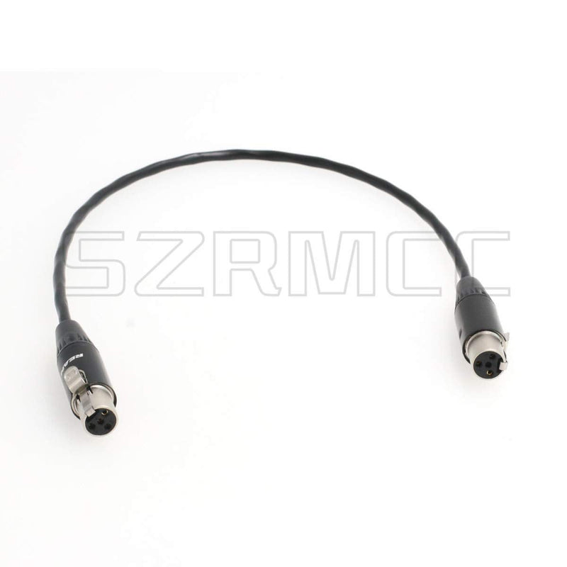 SZRMCC TA4F Mini XLR 4 Pin Female to TA4F Mini XLR 4 Pin Female Pro Audio Cable for Camera Microphone (30cm) 30cm