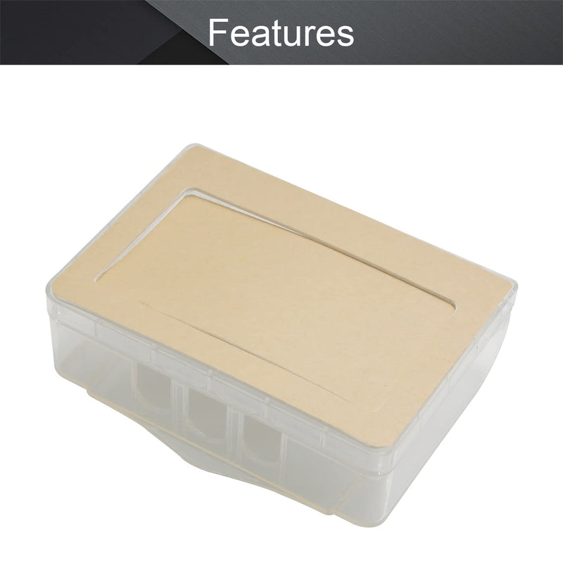 [AUSTRALIA] - Fielect 2Pcs Weatherproof in Use Outlet Cover Plug Receptacle Protector for Retrofit Siding Construction Transparent 118 Type 135x95x41mm 