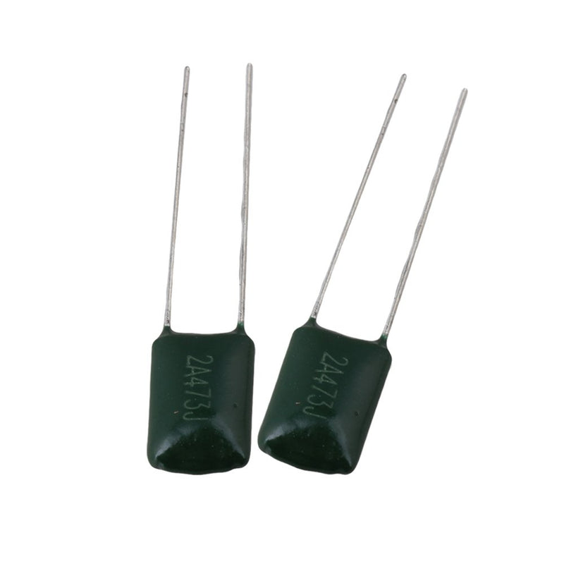 BQLZR Green Capacitors Electric Guitar Or Amplifier 0.047U / 2A473J Pack of 50