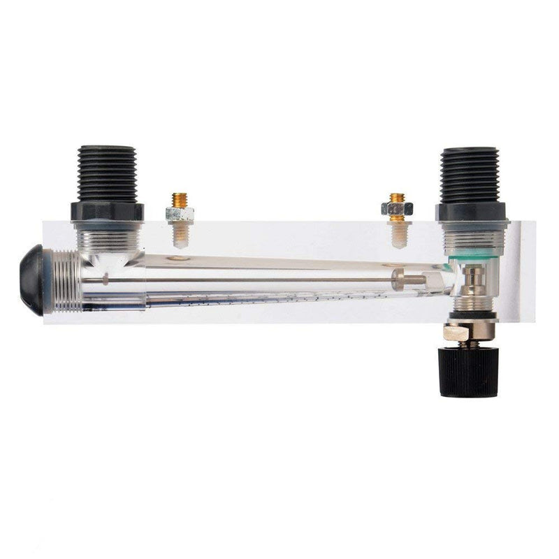 [AUSTRALIA] - Xnrtop Black Adjustable Knob 0.1-1 GPM Panel Type Water Flow Meter LZM-15 