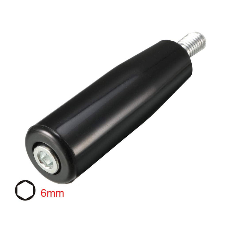 uxcell 2Pcs Revolving Handwheel Machine Handle M10 Male Threaded Stem for Milling Machinery M10 x 80mm