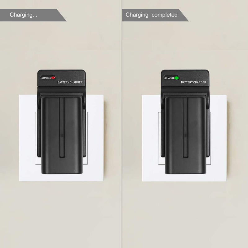 NP-F550 Battery Charger for Sony NP-FM50, FM70, FM90, FM30, FM500H, FM51, FM55H, FM71, FM91, F550, F570, F730, F730H, F750, F770, F930, F950, F950/B, F960, F970, QM50, QM51, QM70, QM71