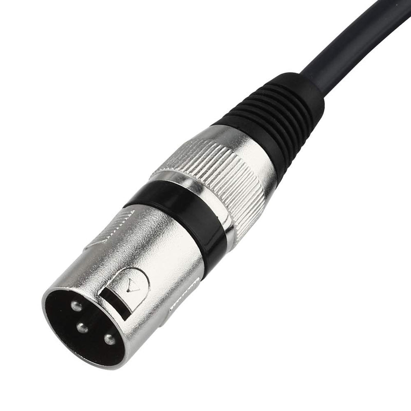 [AUSTRALIA] - DISINO Unbalanced 1/4 TS Mono to XLR Male Cable Gold Plated 6.35mm Plug to Male XLR Microphone Cable Interconnect Cable - 1.6 Feet 