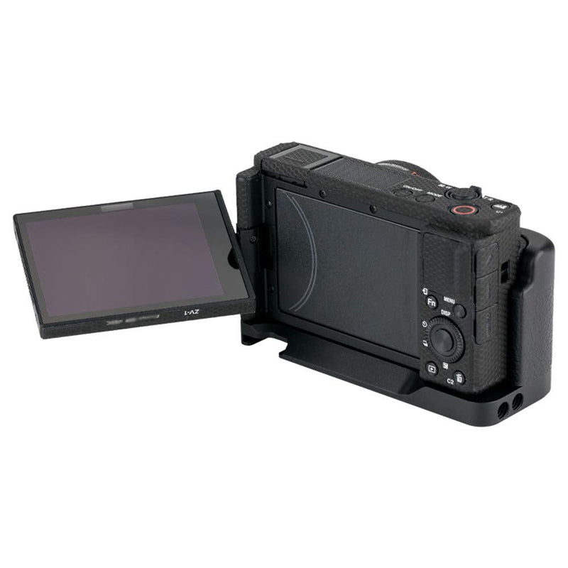 JJC Metal Hand Grip L Bracket Holder for Sony ZV-1 ZV1 Vlogging Camera