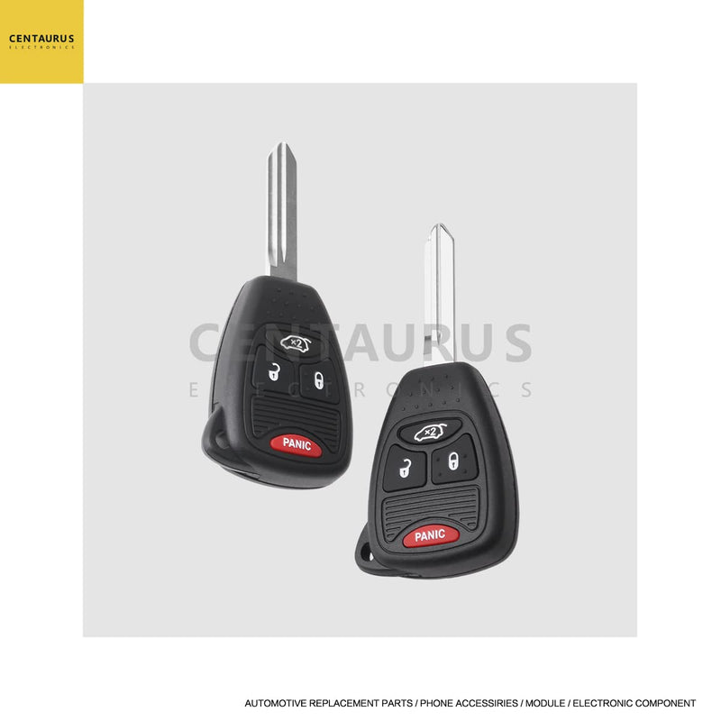 [AUSTRALIA] - EXAUTOPONE 2Pcs Car Key Fob Keyless Flip Entry Remote OHT692427AA 4-btn Compatible with Aspen Sebring Avenger Charger Durango Magnum Ram Commander Compass Grand Cherokee OHT692713AA Wrangler 
