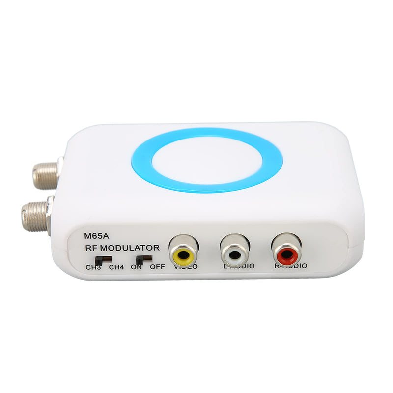 SYH&AQYE RF Modulator, VHF Demodulator HD Digital Video Input Adapter with Transmission Line, Supports NTSC TV Format Output, Plug and Play Modulator for TVs with Analog Signals