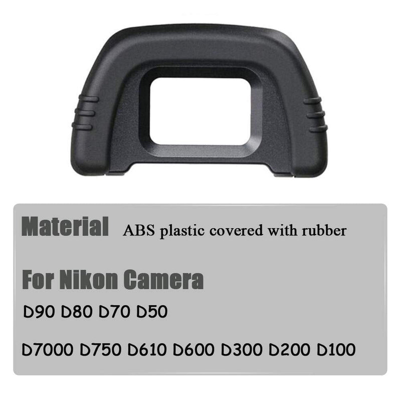 D90 D7000 Viewfinder Eyepiece Eyecup Eye Cup for Nikon D7000 D90 D40 D50 D70/D70S D80 D200 D300 D600 D610 D750[2 Packs], Replace eyepiece DK-21, Fire Rock Camera Eyecup Accessories DK21