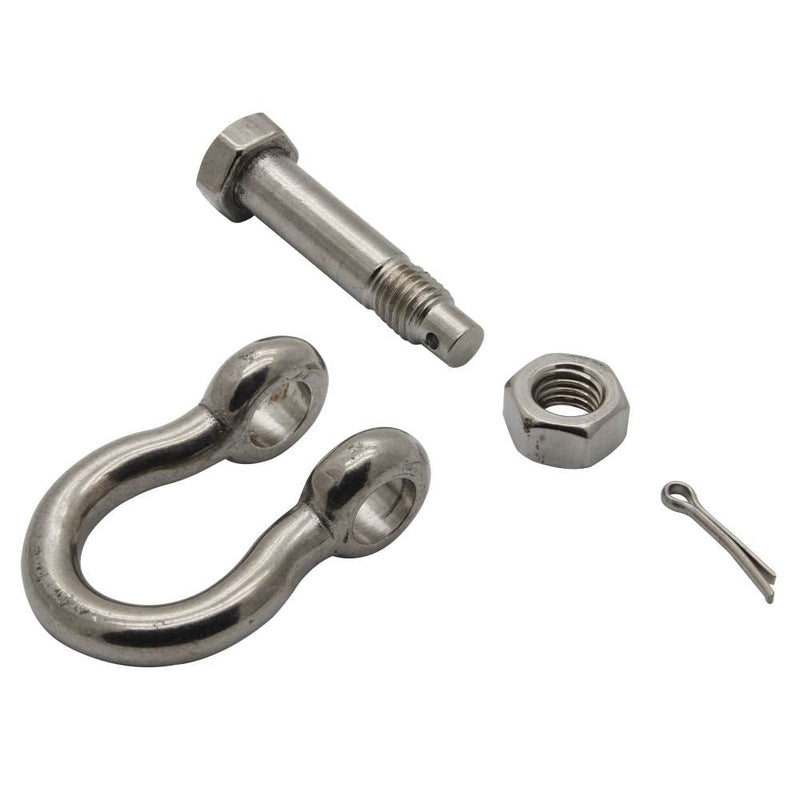 Extreme Max 3006.8372 BoatTector Stainless Steel Bolt-Type Anchor Shackle - 3/8" 3/8" Each