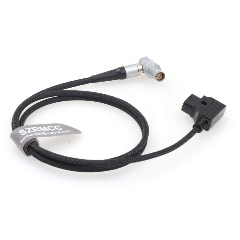 SZRMCC Red Epic Scarlet Gemini Camera Braided Power Cable Right Angle 6 Pin Female to D-tap (1m) 1m