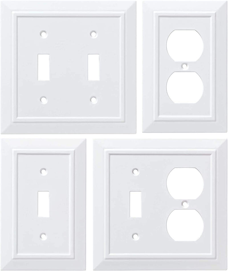 Franklin Brass W35252-PW-C Classic Architecture Single Switch Wall Plate/Switch Plate/Cover, White