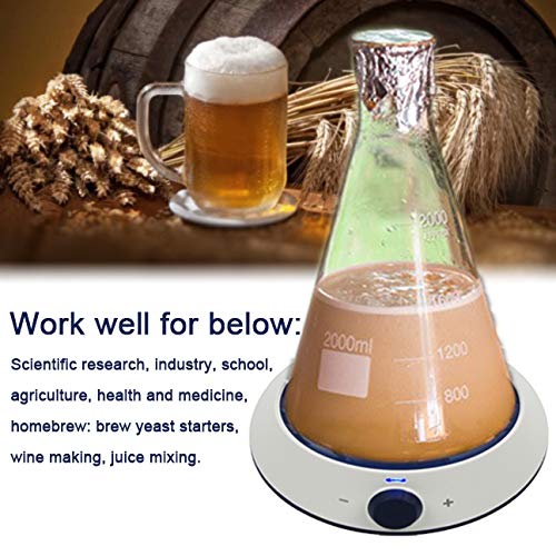 ONiLAB Magnetic Stirrer with 4PCS Stir Bars，Magnetic Mixer with Stirring Capacity 3000ml (No Heating)