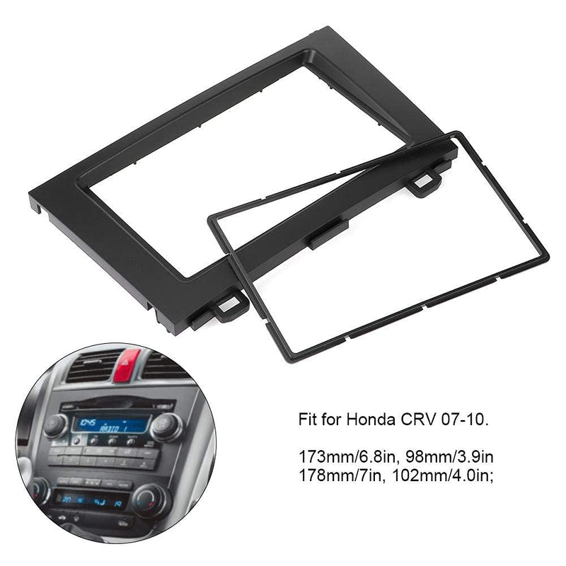 Gorgeri Navigation Modified Frame Car DVD Stereo Radio Fascia Dash Panel 2 Din Frame Trim Kit Fit for Honda CRV 07-10