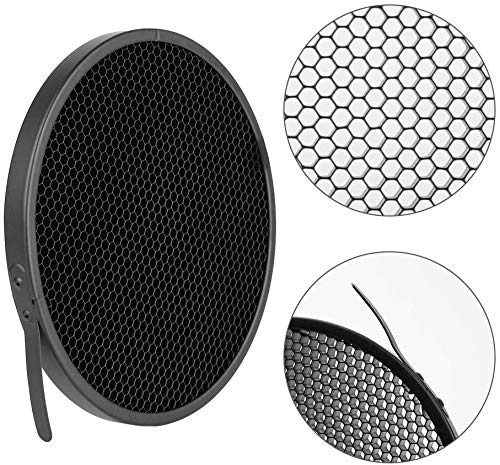 [AUSTRALIA] - YouTin Standard Reflector 7inches/18cm Soft Diffuser with 20°40°60°Honeycomb Grid for Bowen Mount Studio Flash Light and LED Video Light 