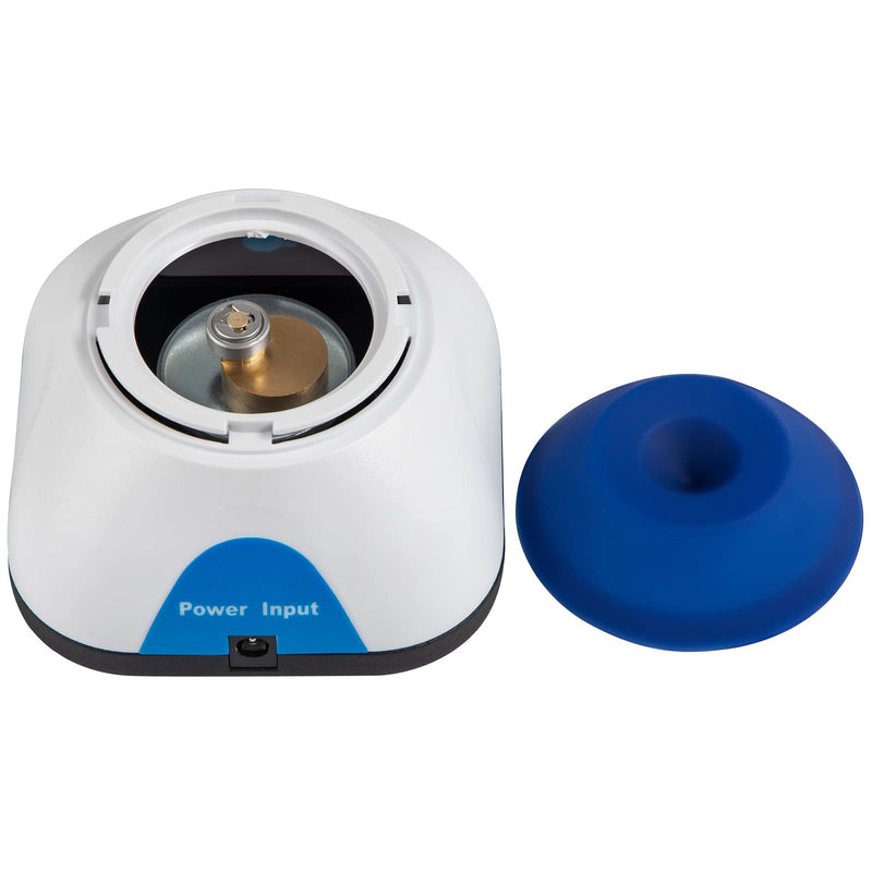 VEVOR Vortex Mixer, 3000RPM Mini Vortex Mixer Shaker, Touch Function Scientific Lab Vortex Shaker, Mix Up to 50ML, 6mm Orbital Diameter for Test Tube, Tattoo Ink, Nail Polish, Eyelash Adhesives, Paint Blue