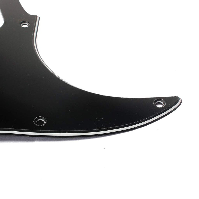 Alnicov 11 Hole Sss Guitar Strat Pick Guard Fits For Standard Strat Modern Guitar Replacement,Black