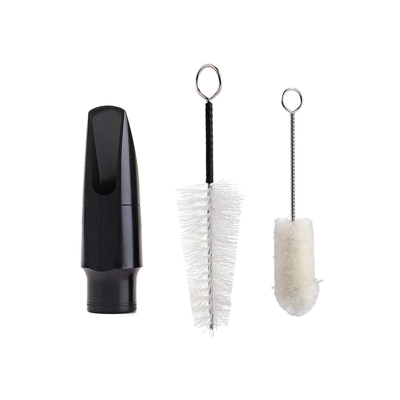 Alnicov Professional Alto Saxophone Mouthpiece Bakelite Mouthpiece with 2 Cleaning Brushes for Musical Instruments Accessaries