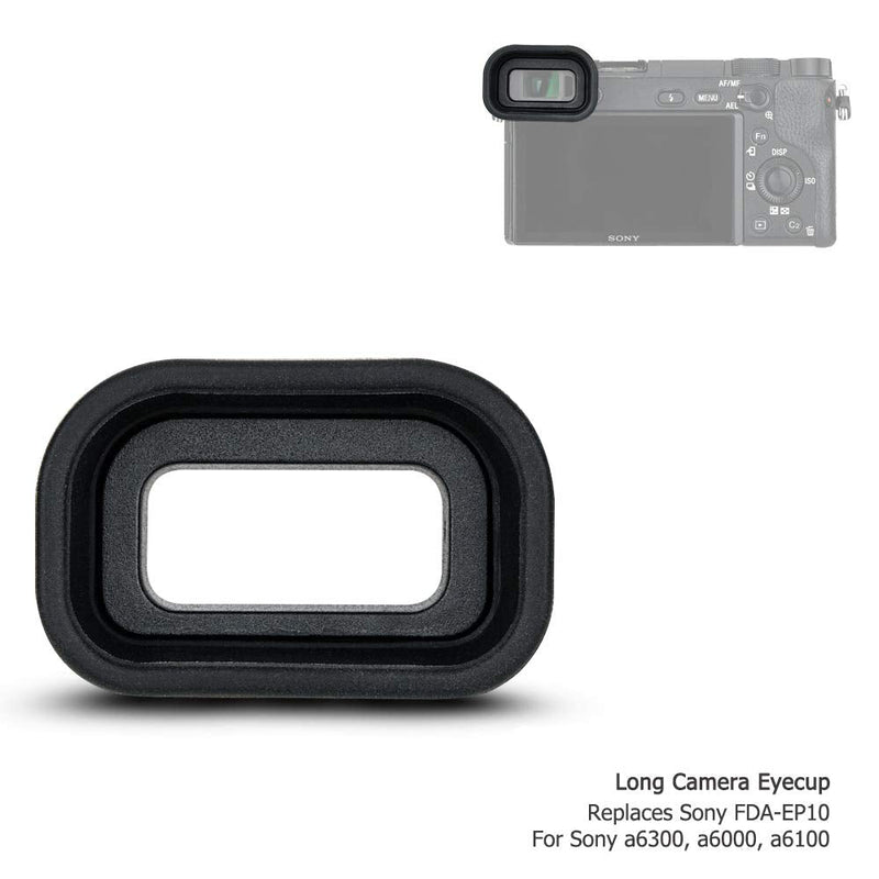 [AUSTRALIA] - Soft Silicon Camera Viewfinder Eyecup Eyepiece Eyeshade for Sony A6000 A6100 A6300 Eye Cup Protector Replaces Sony FDA-EP10 for A6000 A6100 A6300 