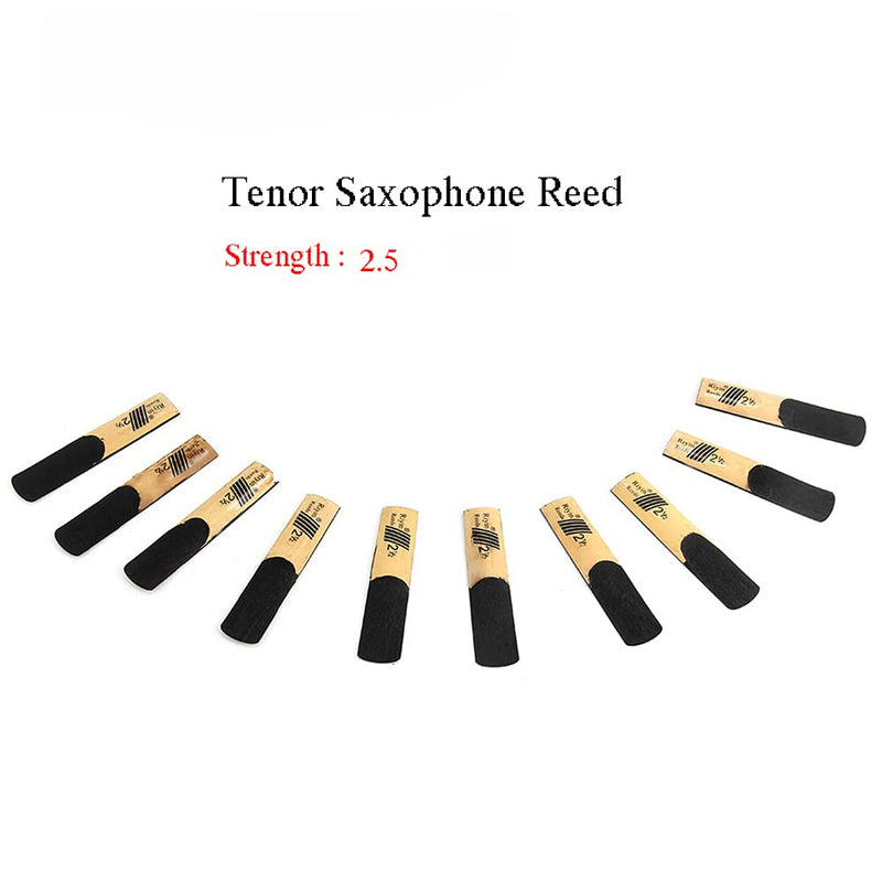 Alnicov Tenor Saxophone Sax Reeds Bb,Sax Reeds Strength 2.5,Set of 10