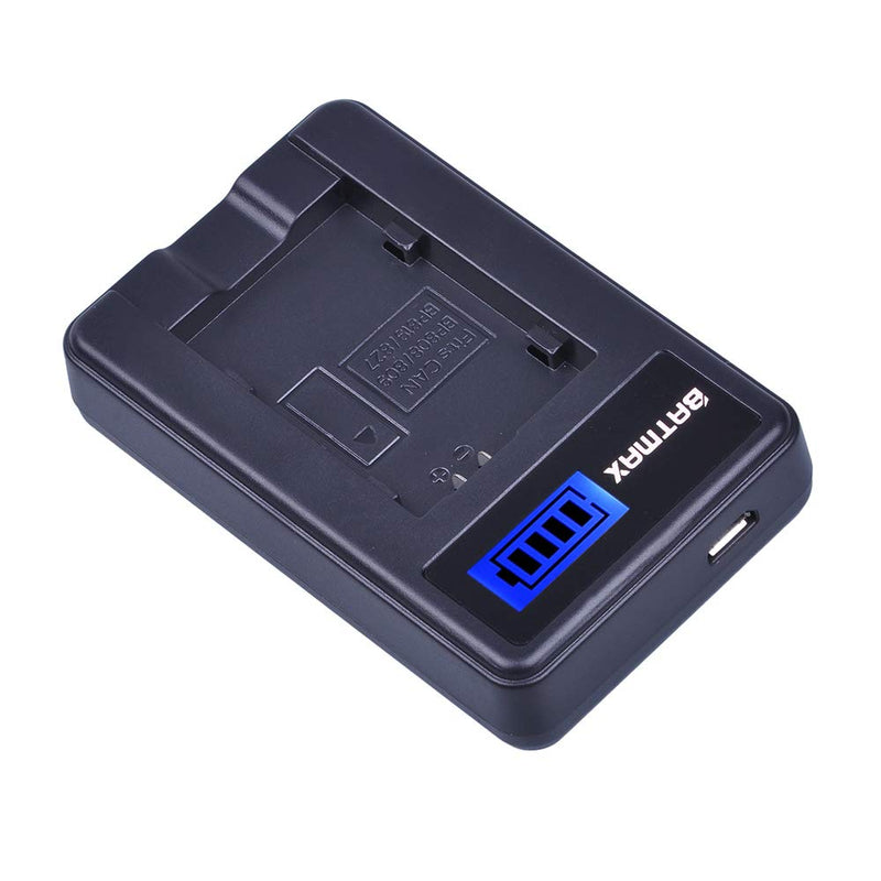 Batmax 1Pc 2900mAh BP-828 BP-820 Li-ion Rechargeable Battery + LCD USB Charger for Canon VIXIA GX10,HFG30,HFG40,XA10,XA11,XA35,XF400,XF405 Camcorders