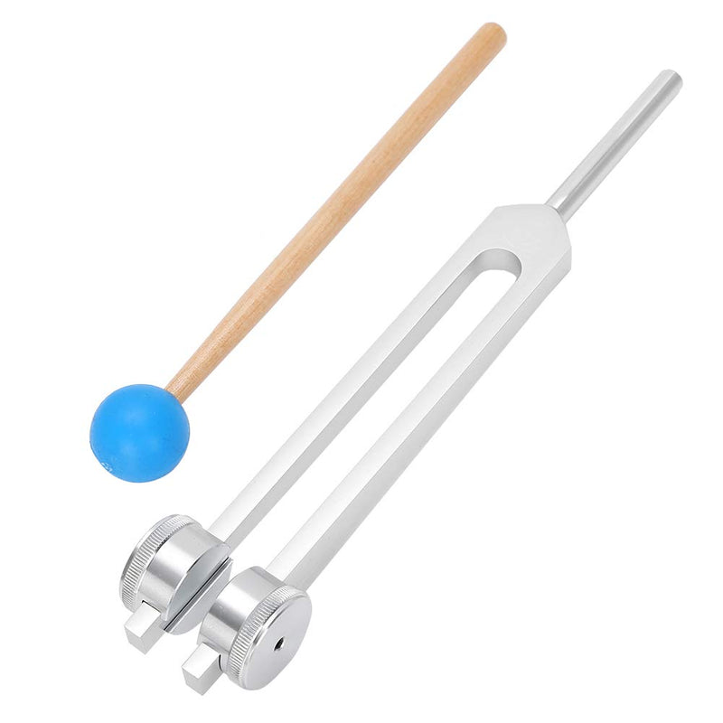 126.22Hz Yoga Meditation Tuning Energy Fork With Hammer, Aluminum Alloy Tuning Fork Gift Tuning Fork Chakra Tuning Fork Widened And Thickened