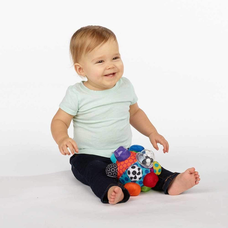 Sassy Developmental Bumpy Ball | Easy to Grasp Bumps Help Develop Motor Skills | for Ages 6 Months and Up | Colors May Vary