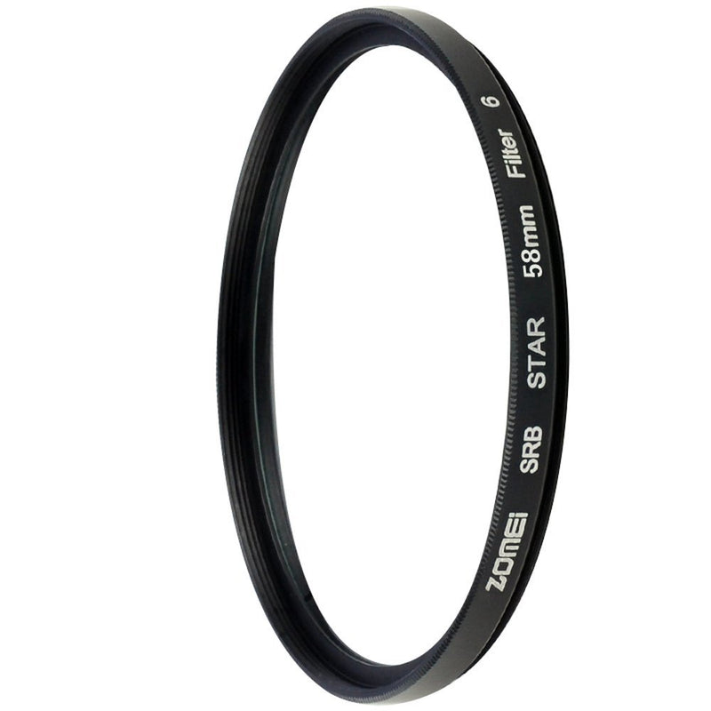 ZM 58mm Star-Effect Cross Starburst Twinkle Lens + 4 Points Star Filter + 6 Points Star Filter + 8 Points Star Filter Set for Canon Nikon