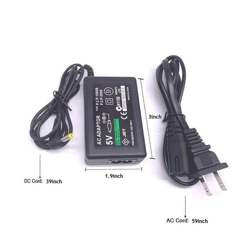WiCareYo AC Adapter Power Supply Wall Charger for PSP 1000 2000 3000