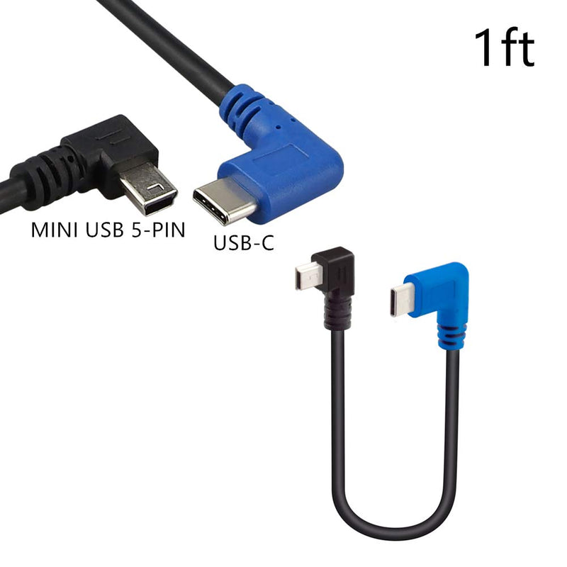 Tethering Cable for Canon Camera 1ft, Camera Stand Hot Shoe, USB C OTG Adapter, Micro USB to USB 3.0, USB-C Femal to USB Male, Type-C to Mini Cord Blue