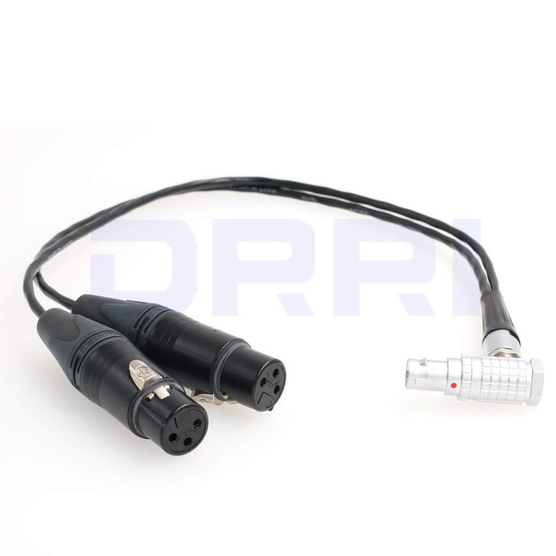 DRRI Atomos Shogun Monitor Recorder Breakout Audio Input Cable 10Pin to Dual 3Pin XLR W 10pin-2*XLR