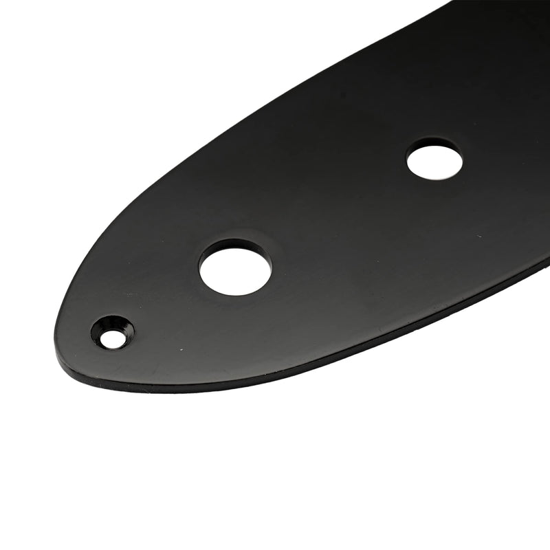 Musiclily 4 Hole J Bass Control Plate for Jazz Bass Replacement, Black