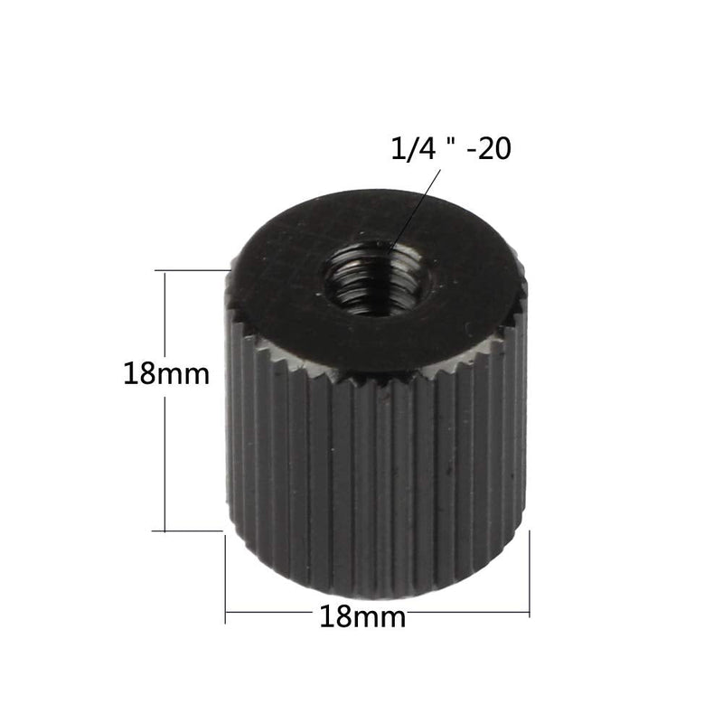 CAMVATE 1/4"-20 Female Screw Double Thread Adapter for Extension Arm