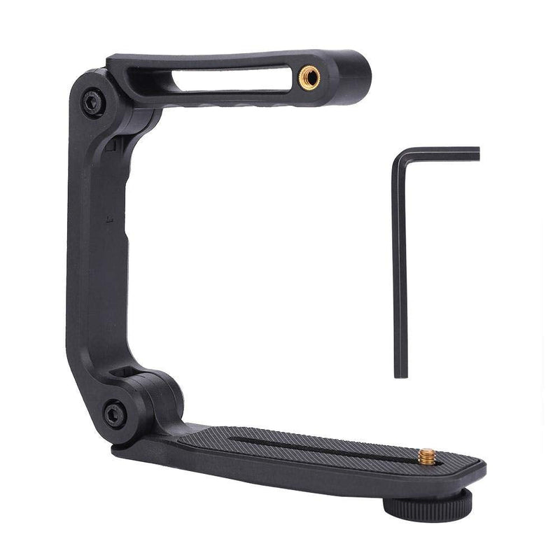 Extension Stabilizer Holder Grip for DSLR Digital Camcorder, Video Filming Camera Protective Handle with Universal Microphone Flash External Screw Hole
