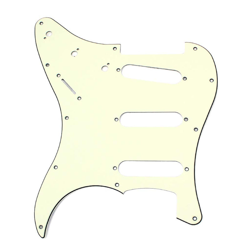 Alnicov 11 Hole Sss Guitar Strat Pick Guard Fits For Standard Strat Modern Guitar Replacement,Mint Green