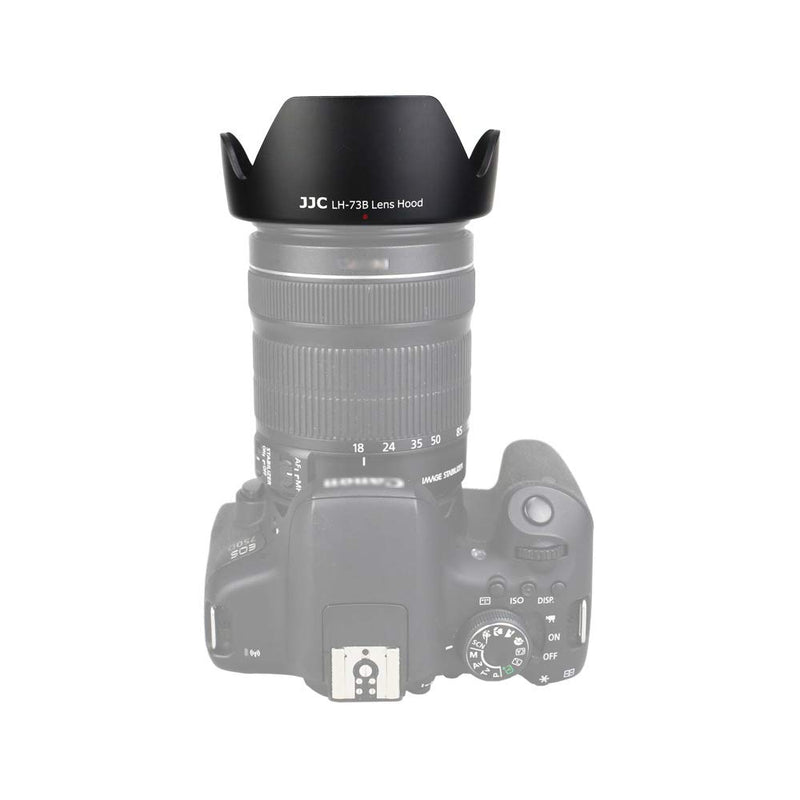 JJC Bayonet Dedicated Lens Hood for Canon EF-S 17-85mm f/4-5.6 is USM, EF-S 18-135mm f/3.5-5.6 is STM, EF-S 18-135mm f/3.5-5.6 is Lens, Replaces Canon EW-73B OEM Lens Hood