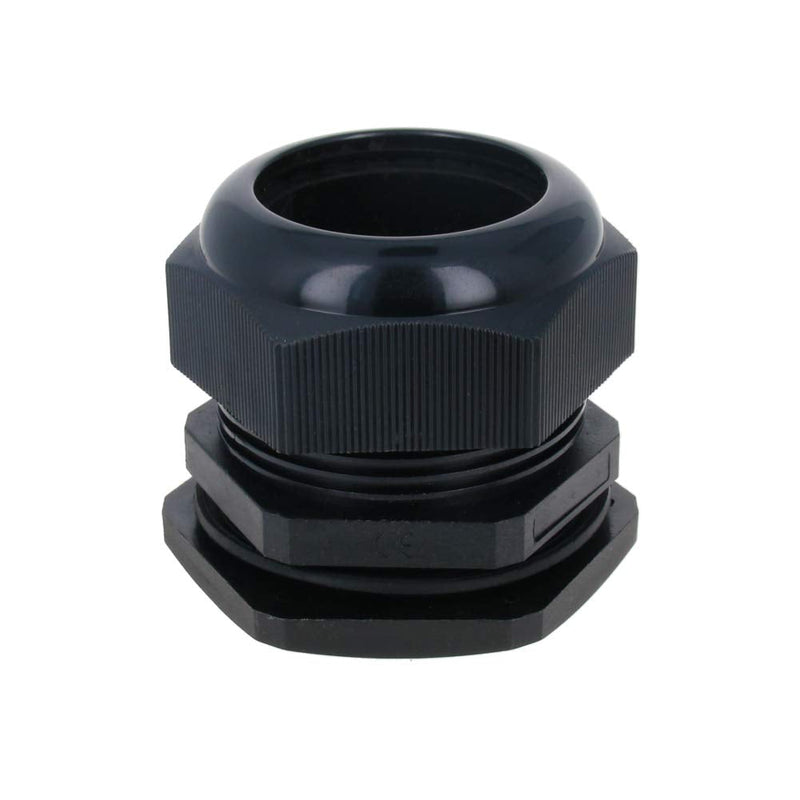 Fielect 5Pcs Plastic Waterproof PG48 Cable Glands Joints Adjustable Connector Black for 37-44mm Dia Cable