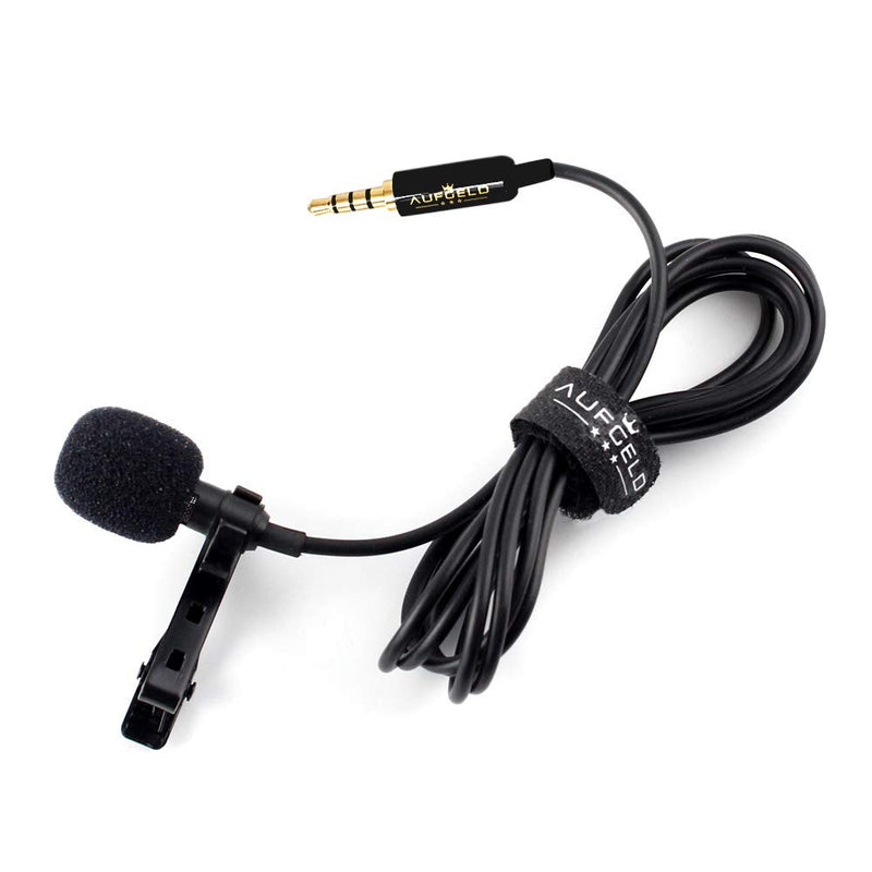 Professional Small Mini Lavalier Lapel Omnidirectional Condenser Microphone Compatible with iPhone Android Windows Cellphones Clip On Interview Video Voice Podcast Noise Cancelling Mic Blogger Vlogger