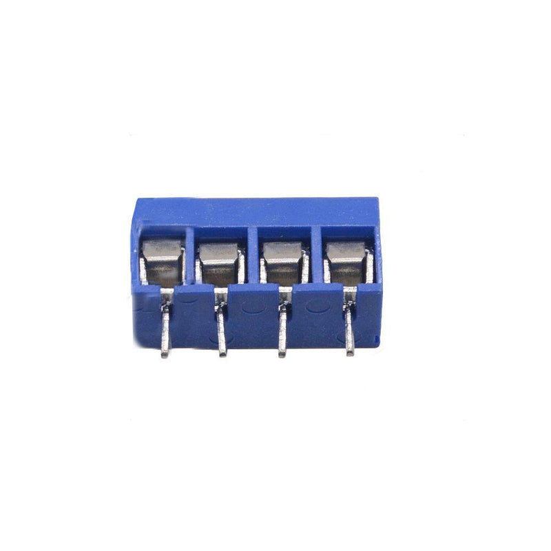 DAOKI 60PCS Screw Terminal Block Connector PCB Mount KF301 2/3/4 PIN Pitch 5mm for Breadboard PCB Board with Phillips Screwdriver