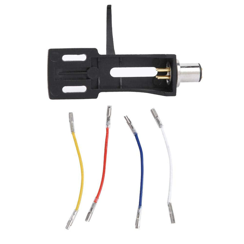 Bnineteenteam Universal Record Player Headshell Phonograph Turntable Replacement Headshell with 4pcs Lead Wires for Record Player