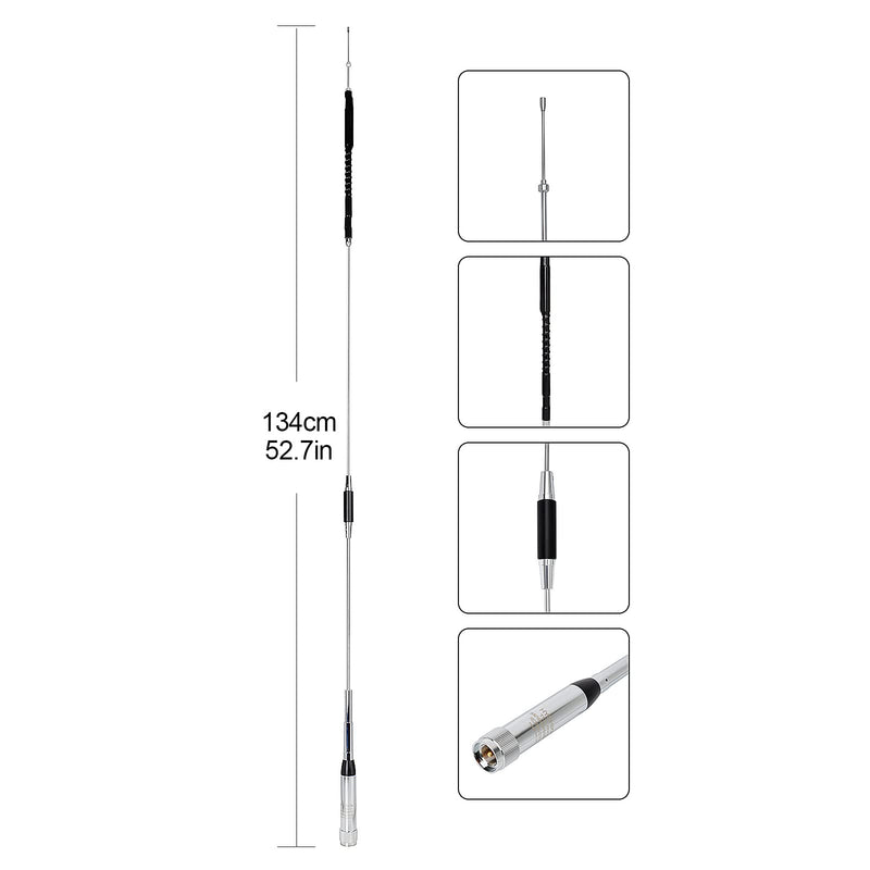 [AUSTRALIA] - Quad Band Mobile Radio Antenna 10m/6m/2m/70cm 29MHZ/50MHZ/144MHZ/430MHZ for YAESU FT-8900R TYT TH-9800 QYT KT-980 Plus KT-8900 KT-7900D 