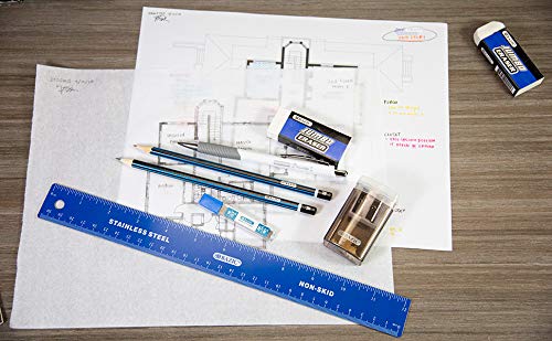 BAZIC Erasers, Jumbo Vinyl Pencil Eraser (4/Pack), Latex Free, White Large Size Block Erasers for Art Drawing School Office Kids Teachers, 1-Pack 4-count 1 Unit