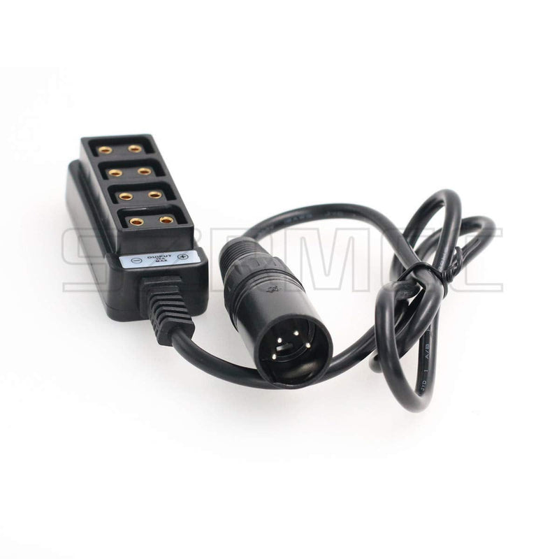 SZRMCC Anton-Bauer Battery 4 Pin XLR to 4 Port D tap P Tap Splitter Cable for ARRI RED/TVLOGIC Camera