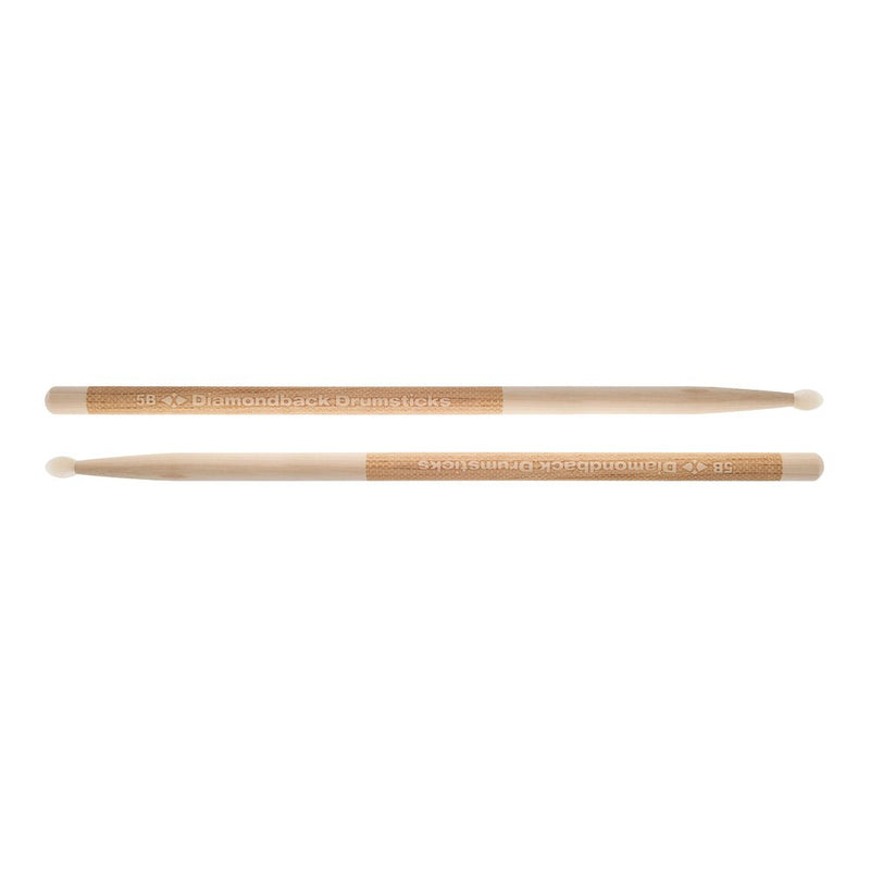 Diamondback Drumsticks Hickory Laser Engraved Drum Sticks (5BN)