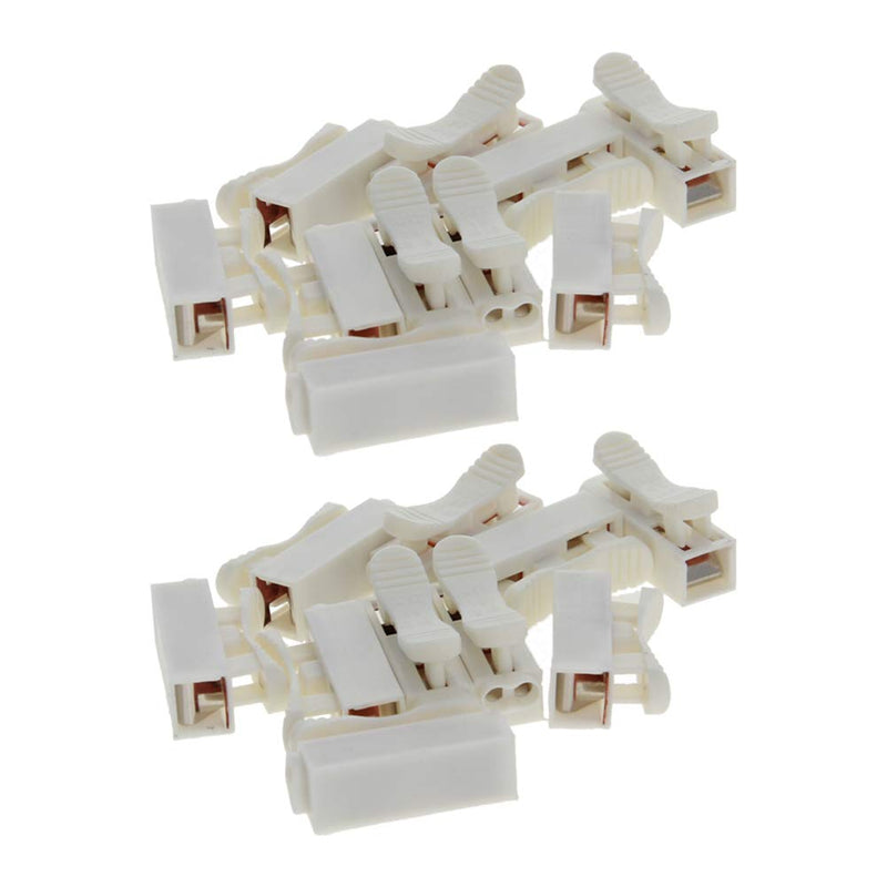 Fielect 50Pcs CH-1P(XPE012) Premium Spring Wire Connectors Screw Quick Terminal Barrier Block for LED Strip Light Wire Connecting CH-1P(XPE012) 50Pcs